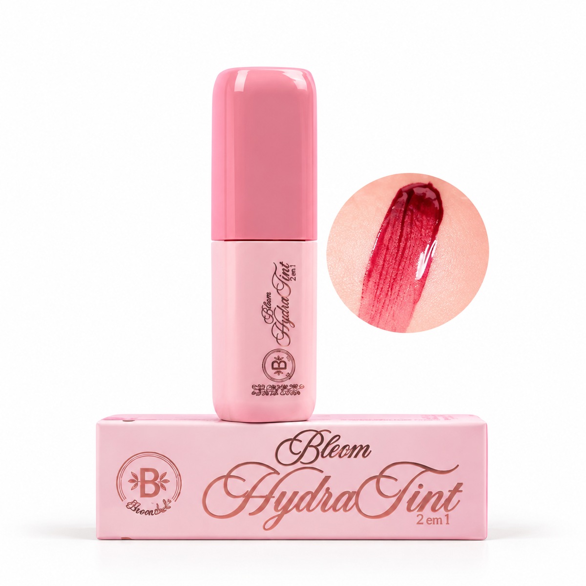 Bloom Hydra Tint 2 en 1 Bloomshell - Beso Carmesí
