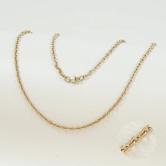 Cadena Óvalo Mujer - Oro Laminado